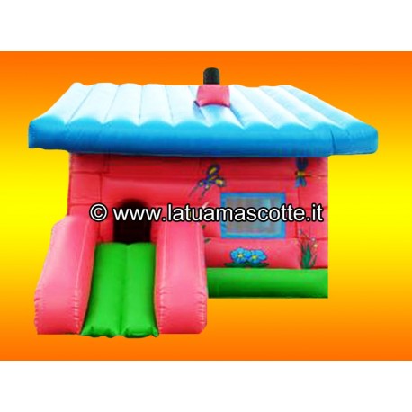 CASETTA JUMP CON SCIVOLO GONFIABILE